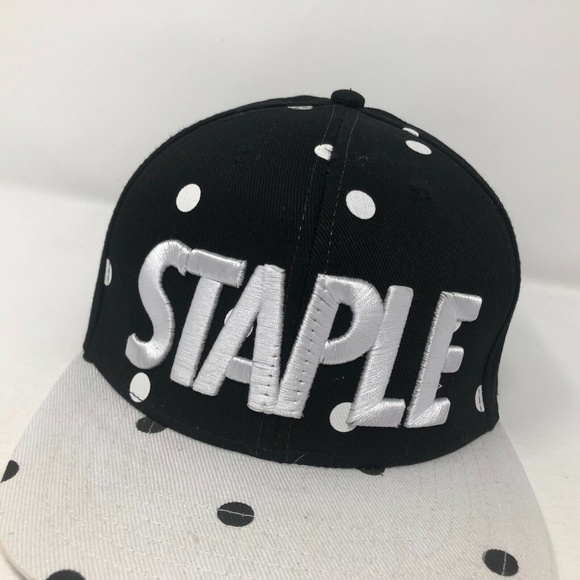Staples Snapback Hat Streetwear Polka Dots - Picture 2 of 7